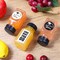 24 Pack 4oz Empty PET Plastic Juice Bottles with Leak-Proof Caps Lids